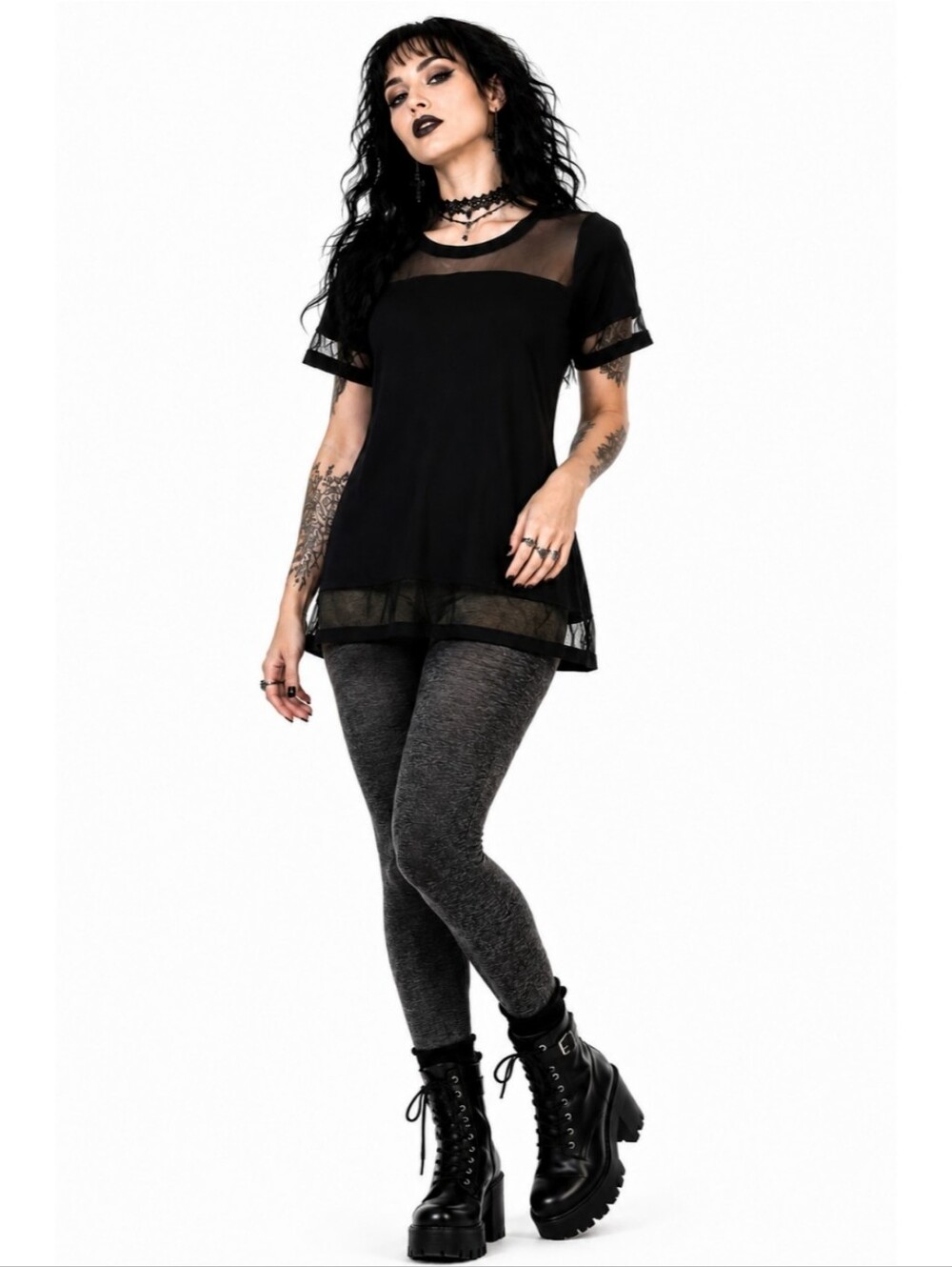 Vintageous Mesh Panel Top